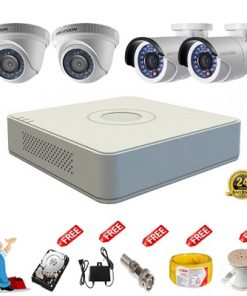 Trọn bộ 4 camera Hikvision 2MP 4.0