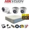Trọn bộ 3 camera Hikvision Full HD