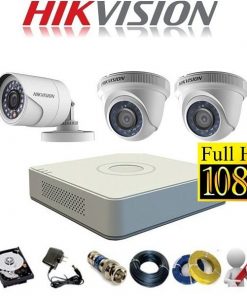 Trọn bộ 3 camera Hikvision Full HD